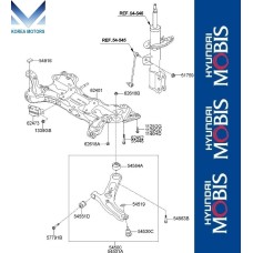 MOBIS FR CROSSMEMBER ARM LWR HYUNDAI ELANTRA 2010-15